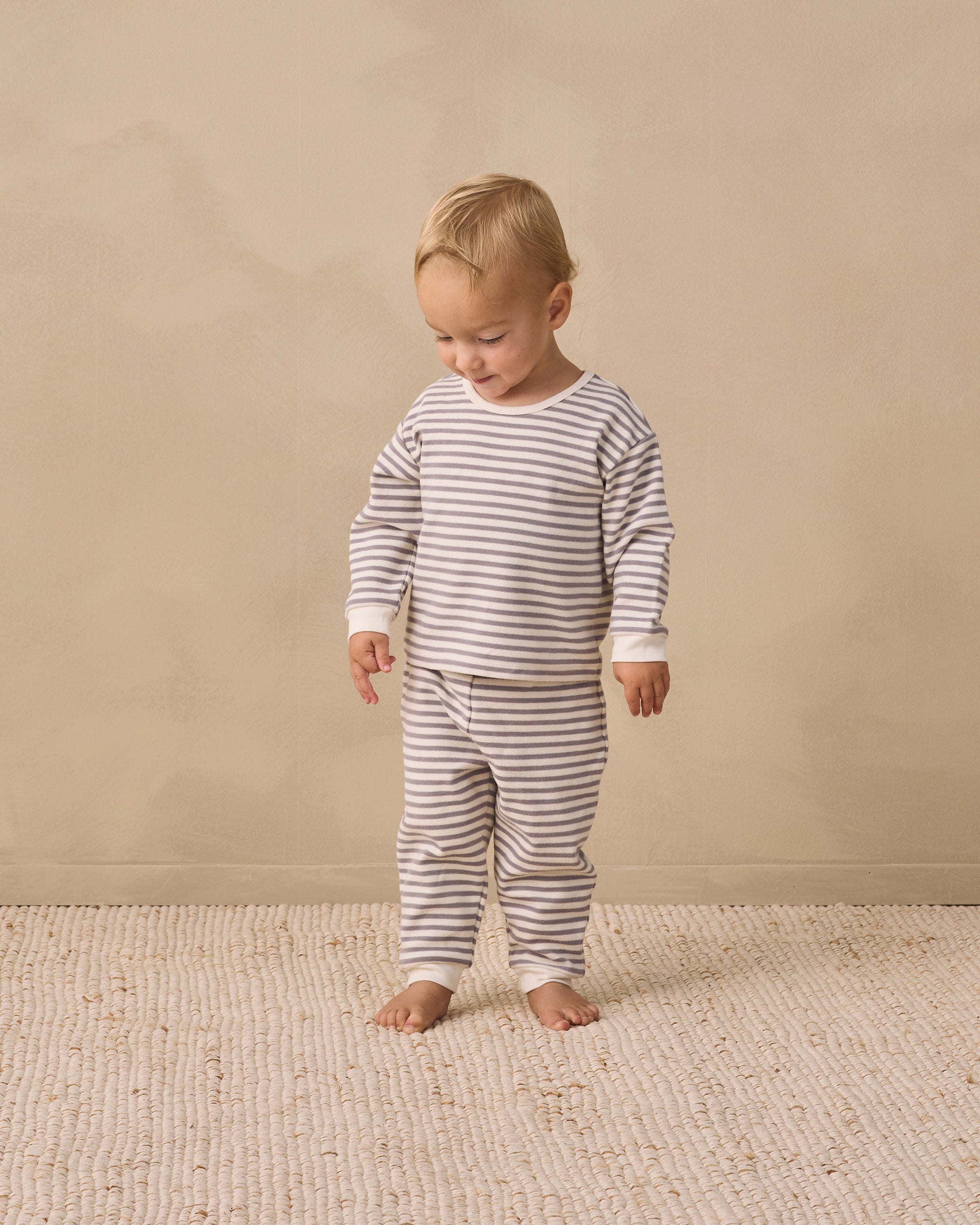Cozy Set || Slate Stripe
