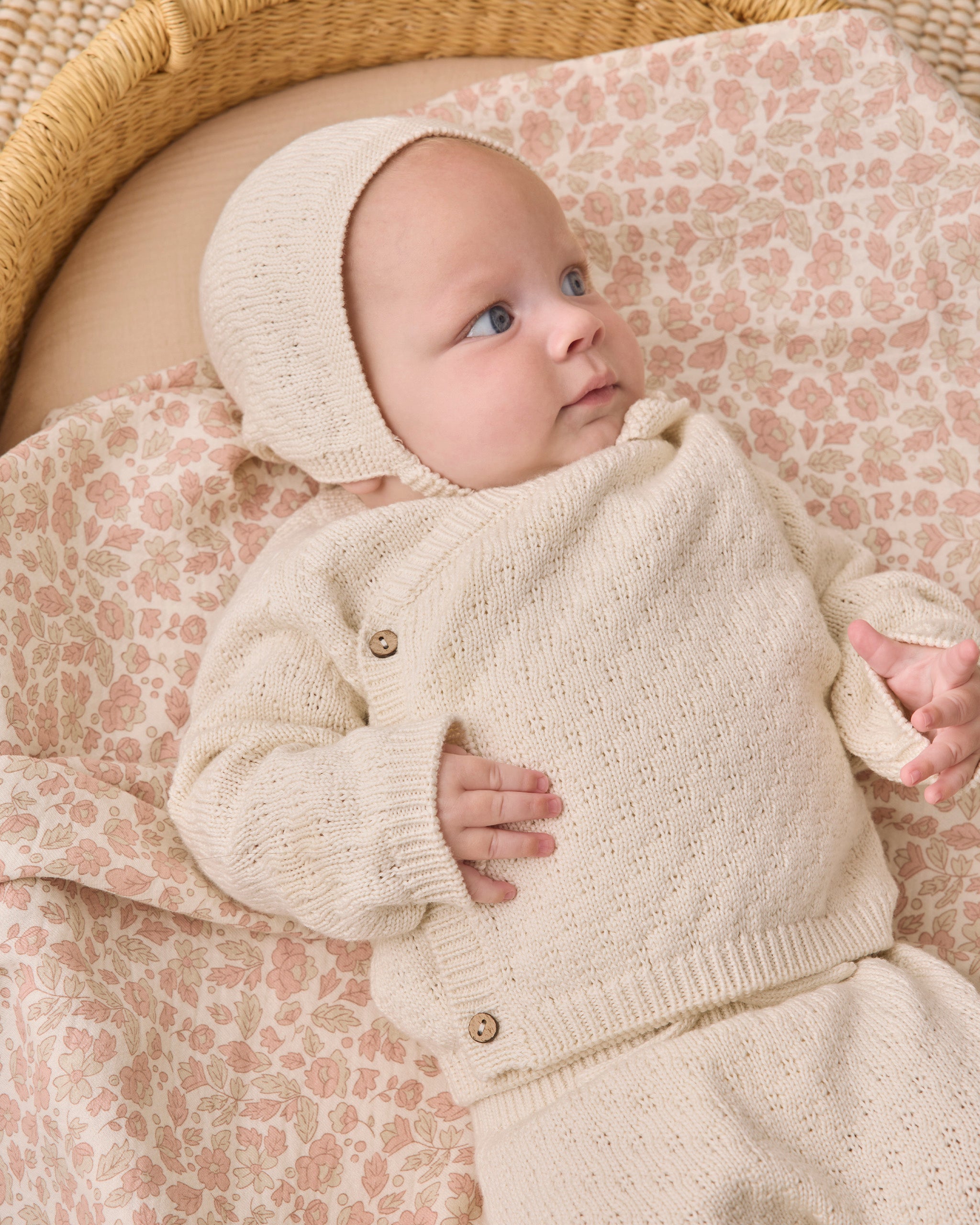 Knit Wrap Top + Pant Set || Natural