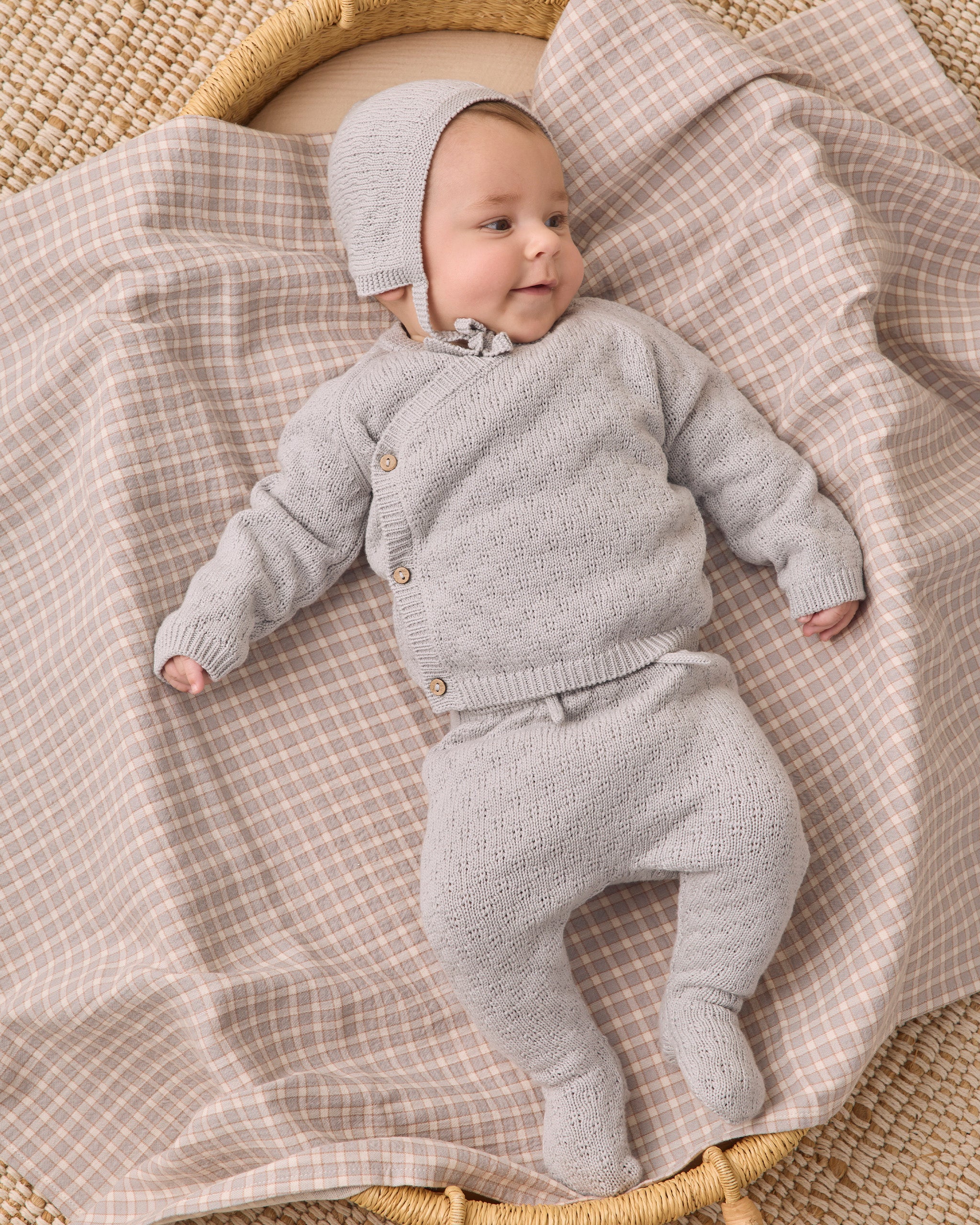 Knit Wrap Top + Pant Set || Cloud
