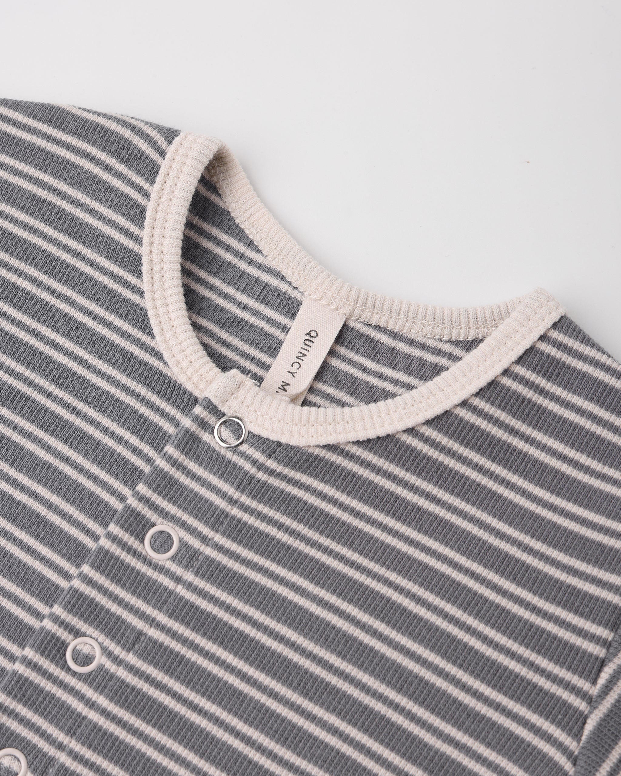 Knotted Baby Gown + Hat Set || Slate