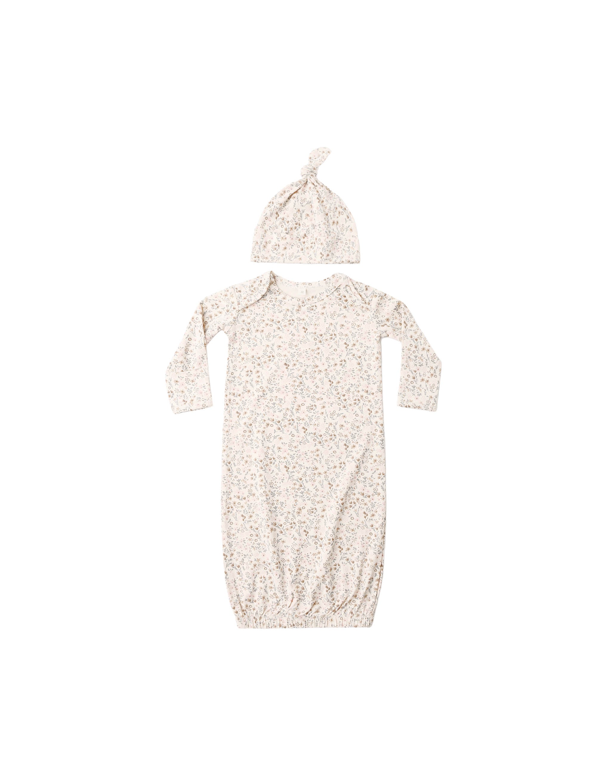 Bamboo Baby Gown + Hat Set || Bloom