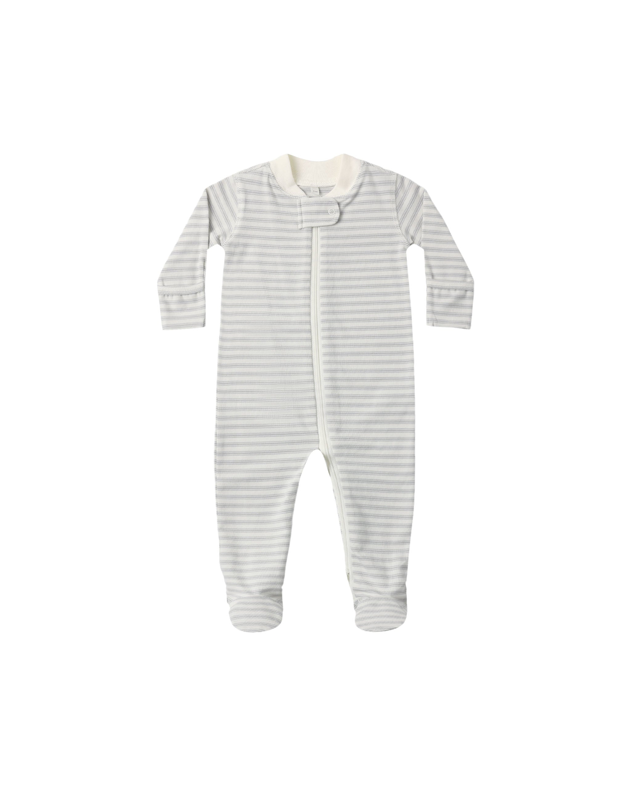 Zip Long Sleeve Sleeper Footie || Cloud Stripe