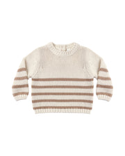 Rex Sweater || Almond Stripe
