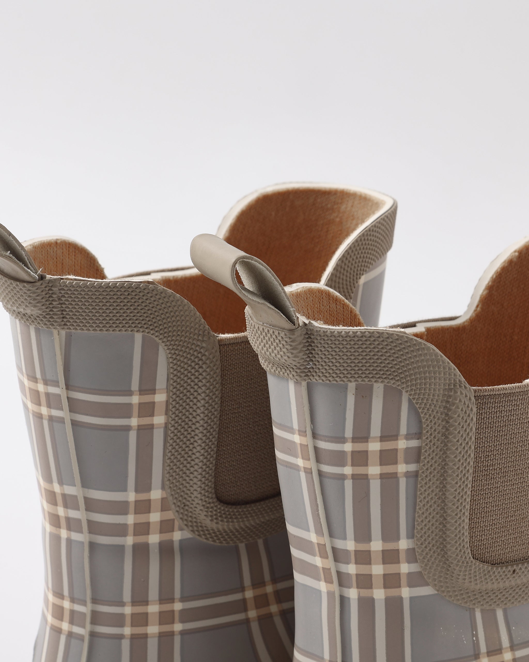 Rain Boot || Blue Plaid