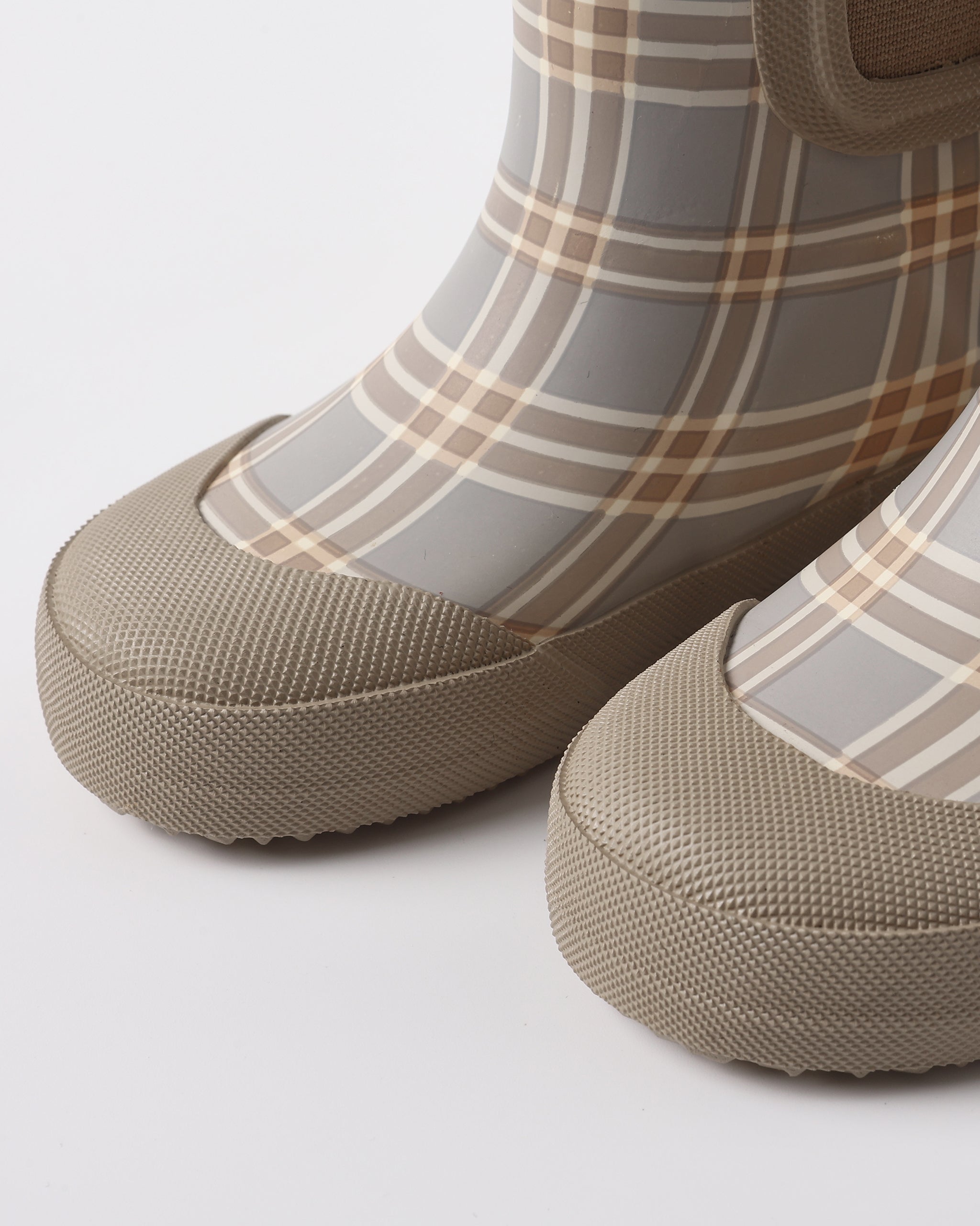 Rain Boot || Blue Plaid