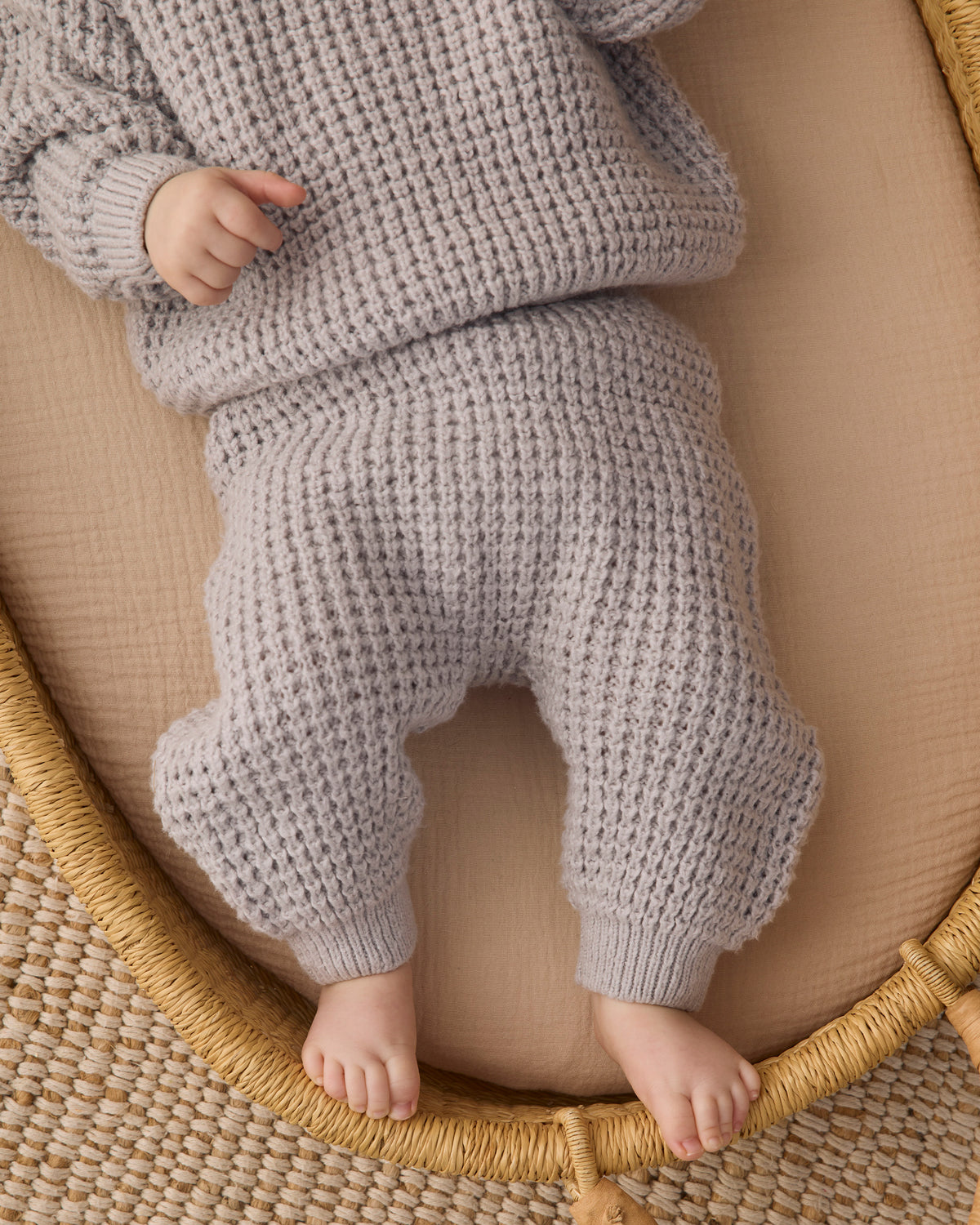 Chunky Knit Pant || Fog