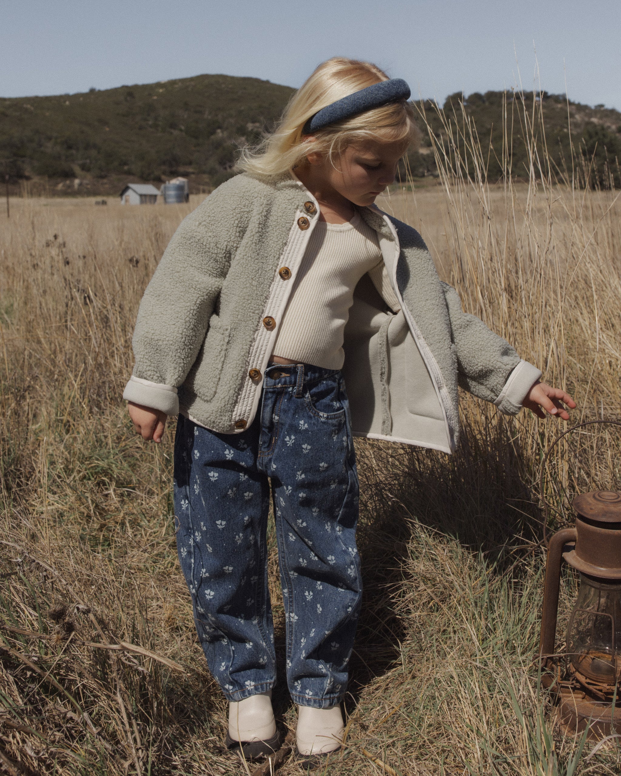 Barrel Pant || Heart Ditsy