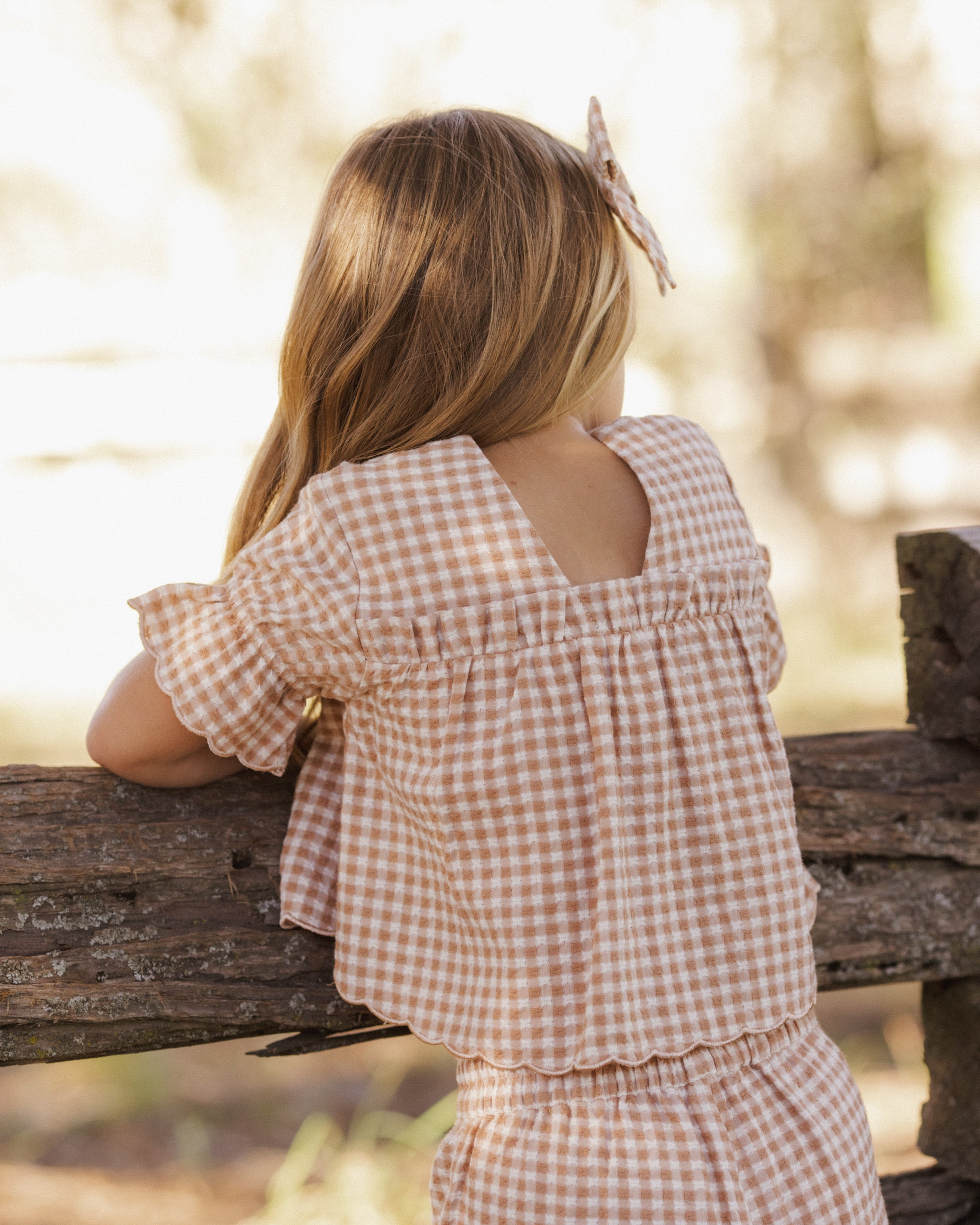 Francie Blouse || Fawn Gingham