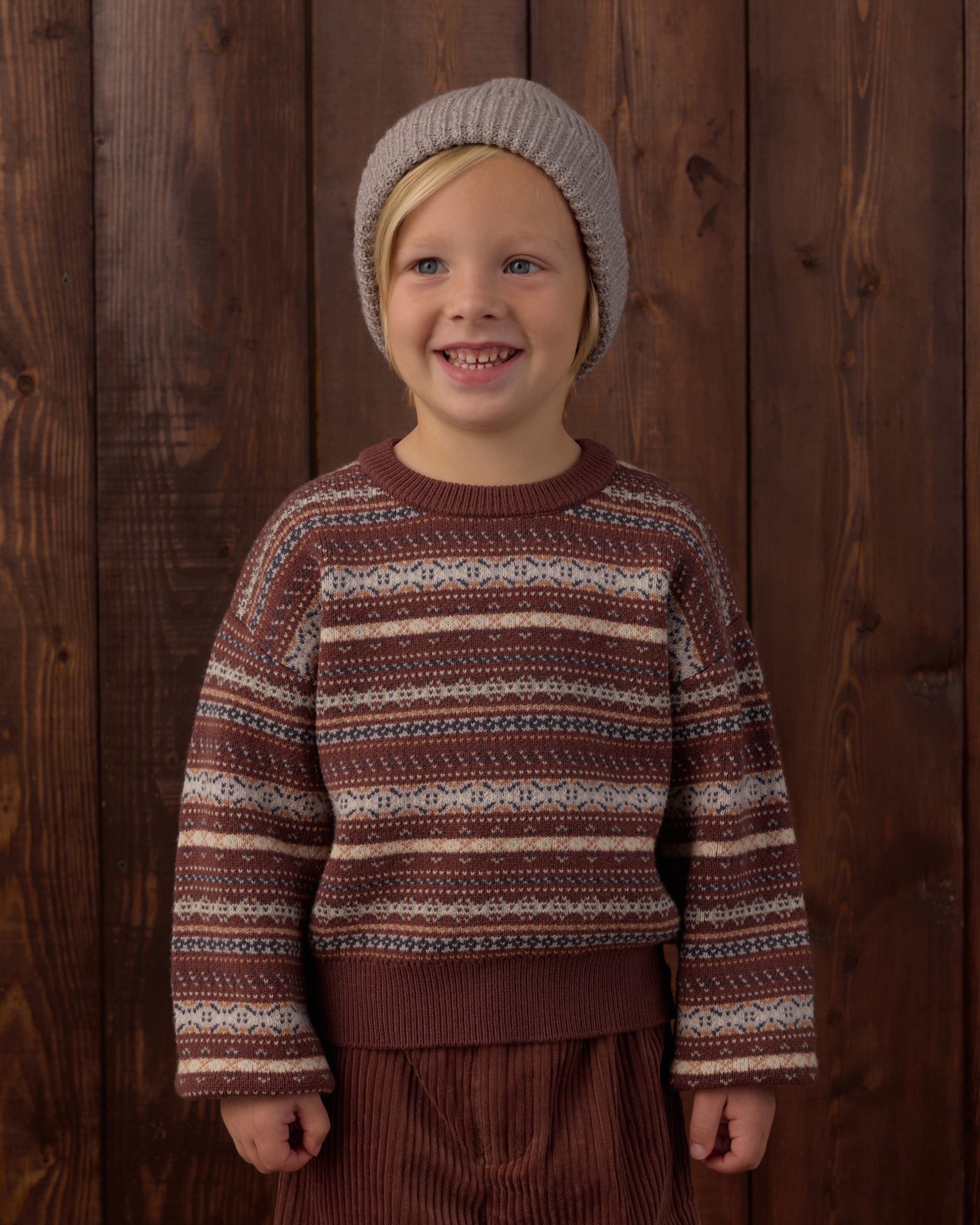 Aspen Sweater || Mulberry Multi-Stripe