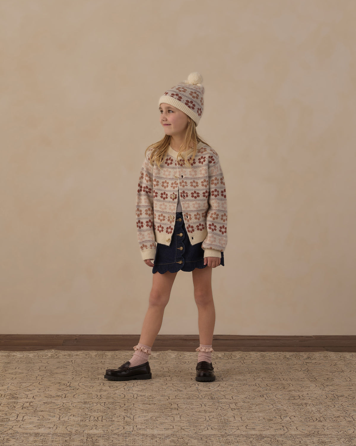 Scallop Mini Skirt || Dark Indigo