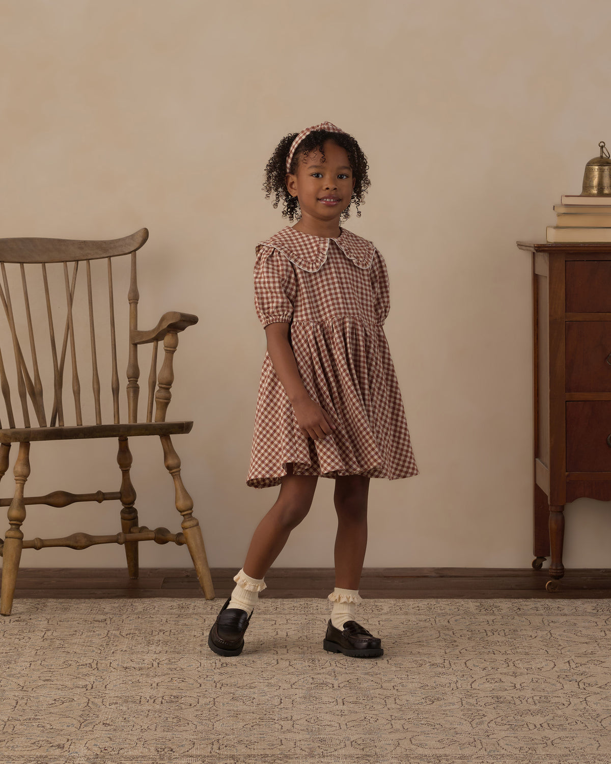 Camille Dress || Brick Check