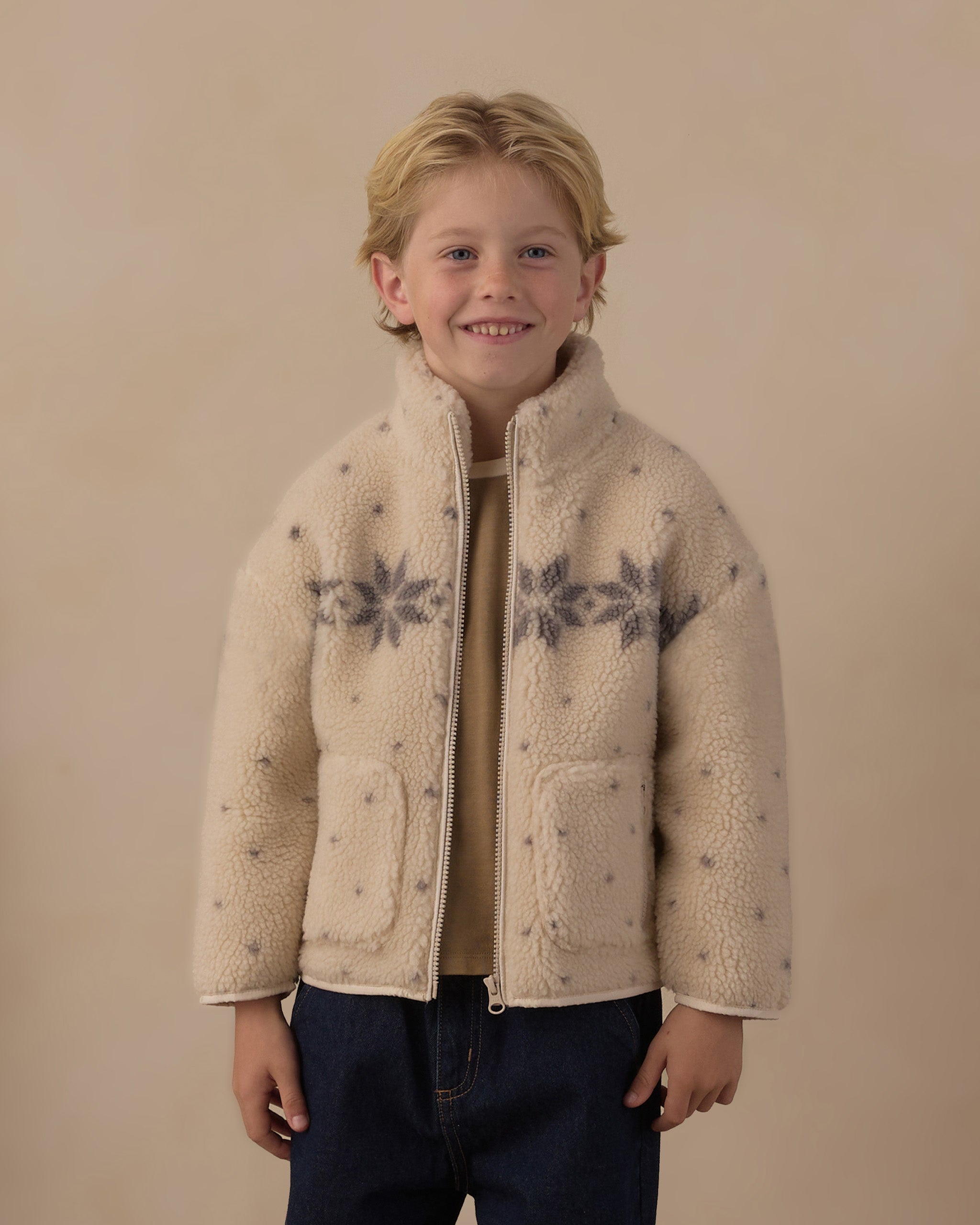 Felix Jacket || Natural Fair Isle