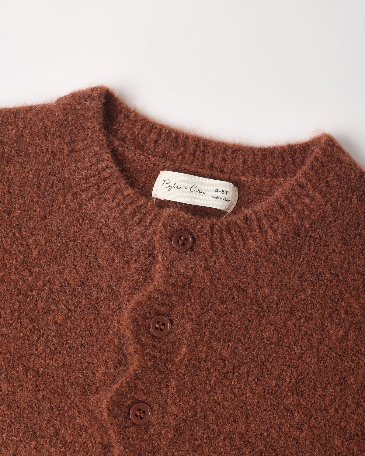 Scallop Cardigan || Brick