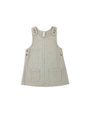 Odette Overall Dress || Dark Sage