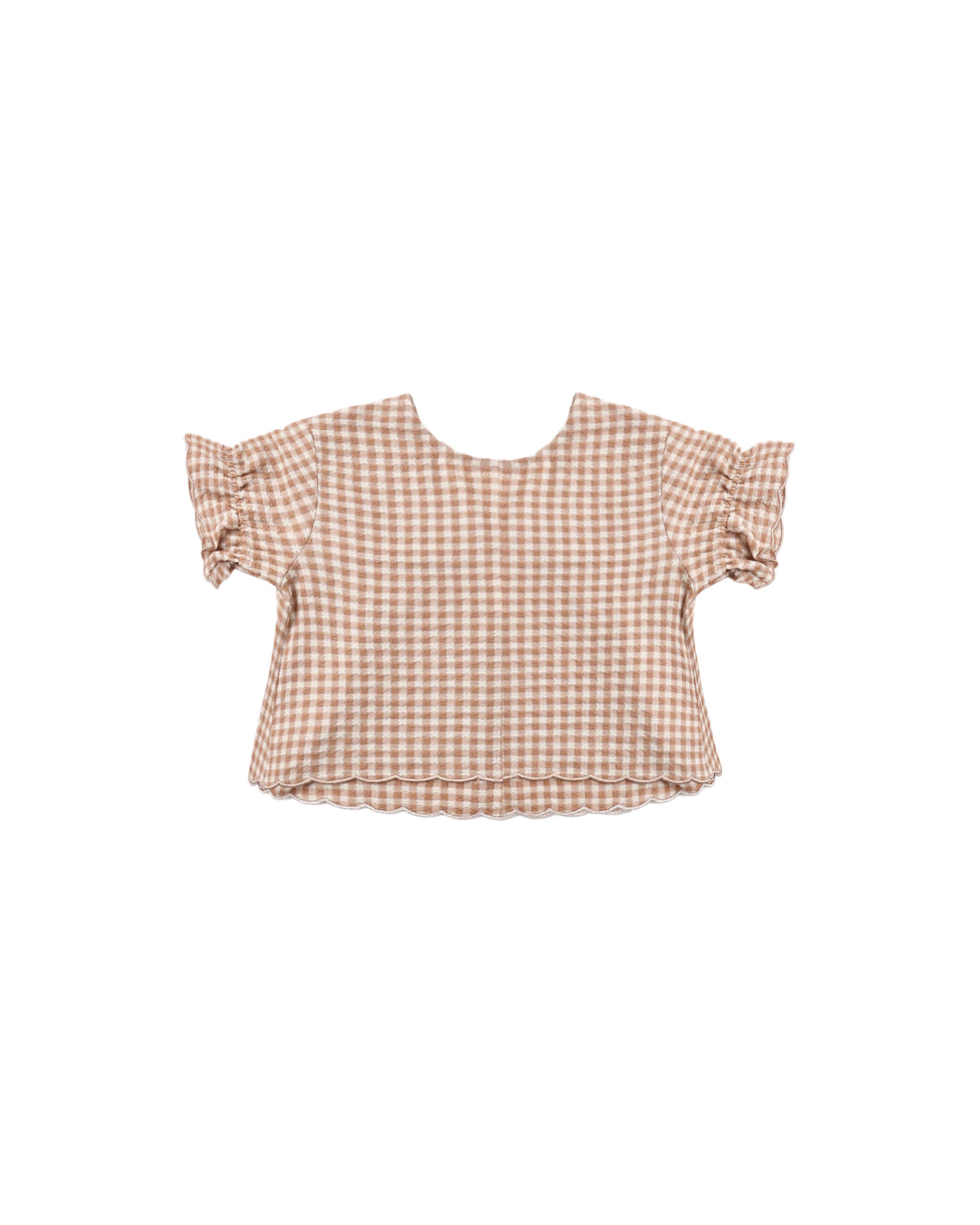 Francie Blouse || Fawn Gingham