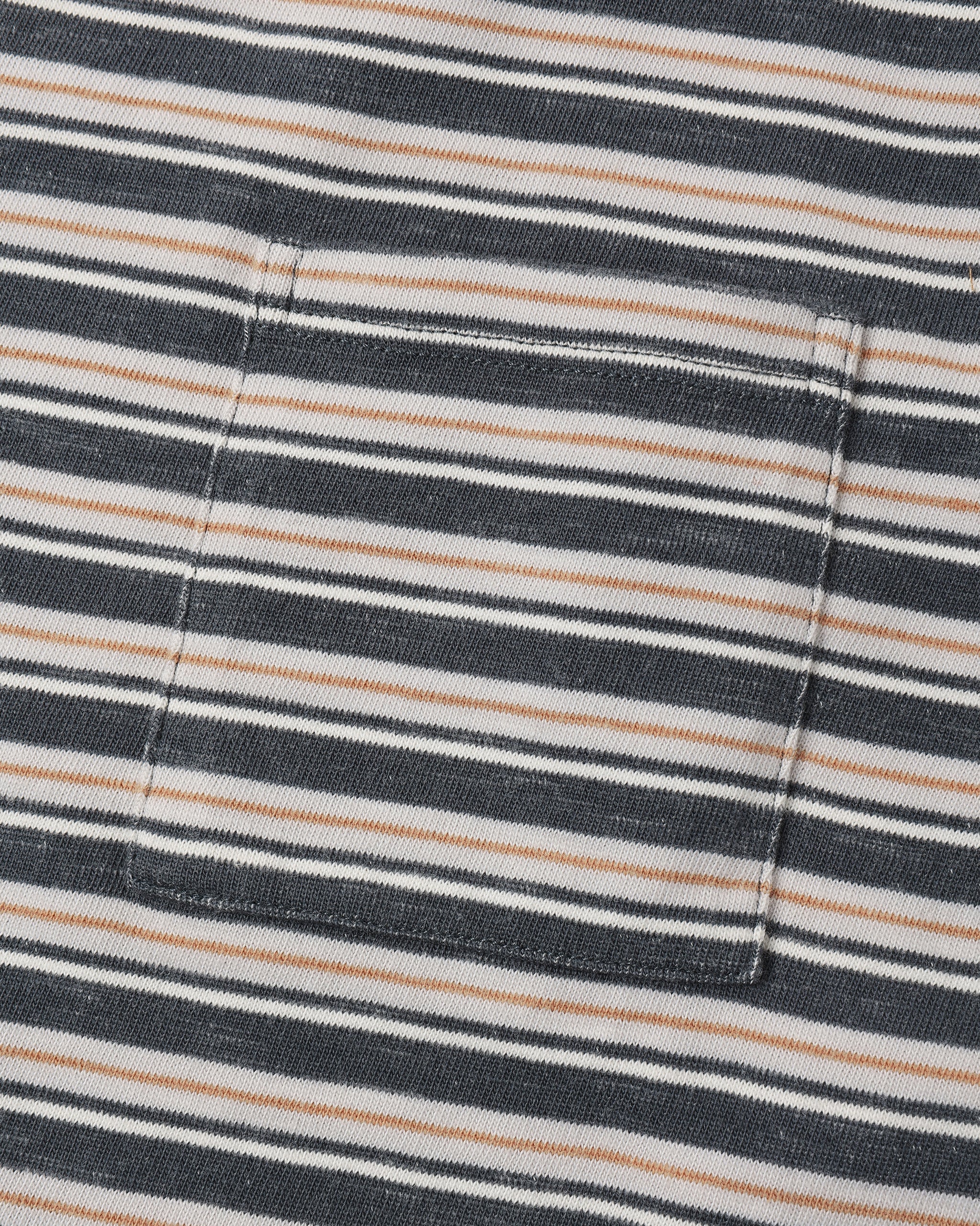 Relaxed Long Sleeve Tee || Blue Stripe