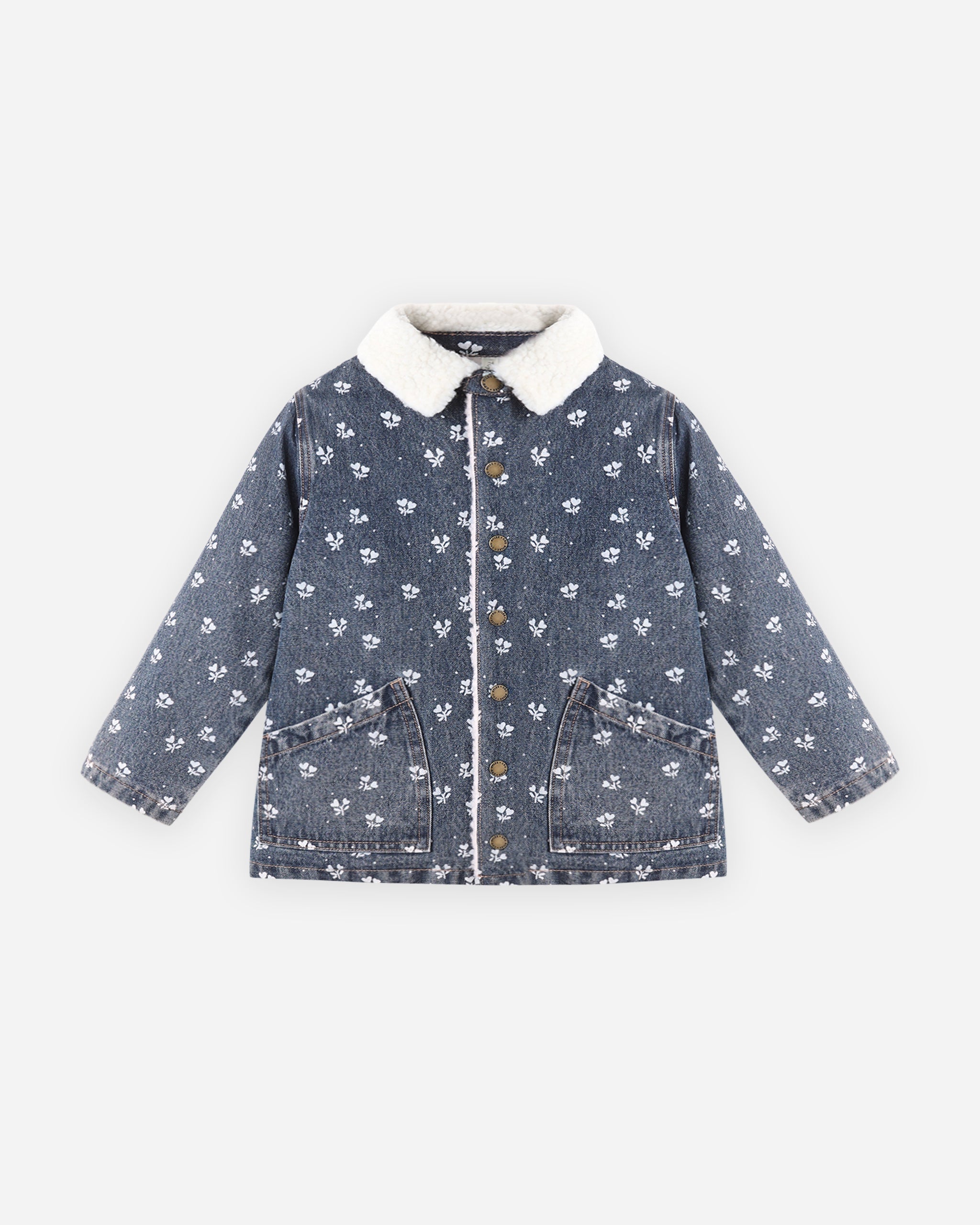 Long Chore Coat || Heart Ditsy
