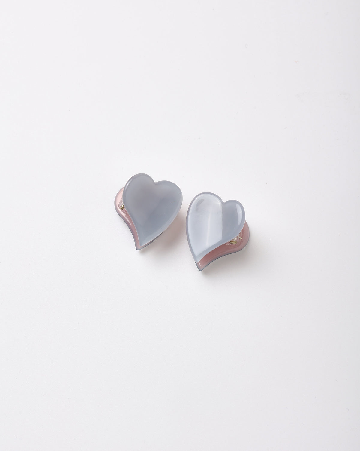 Heart Mini Clips || Dusty Blue, Clay, Blush