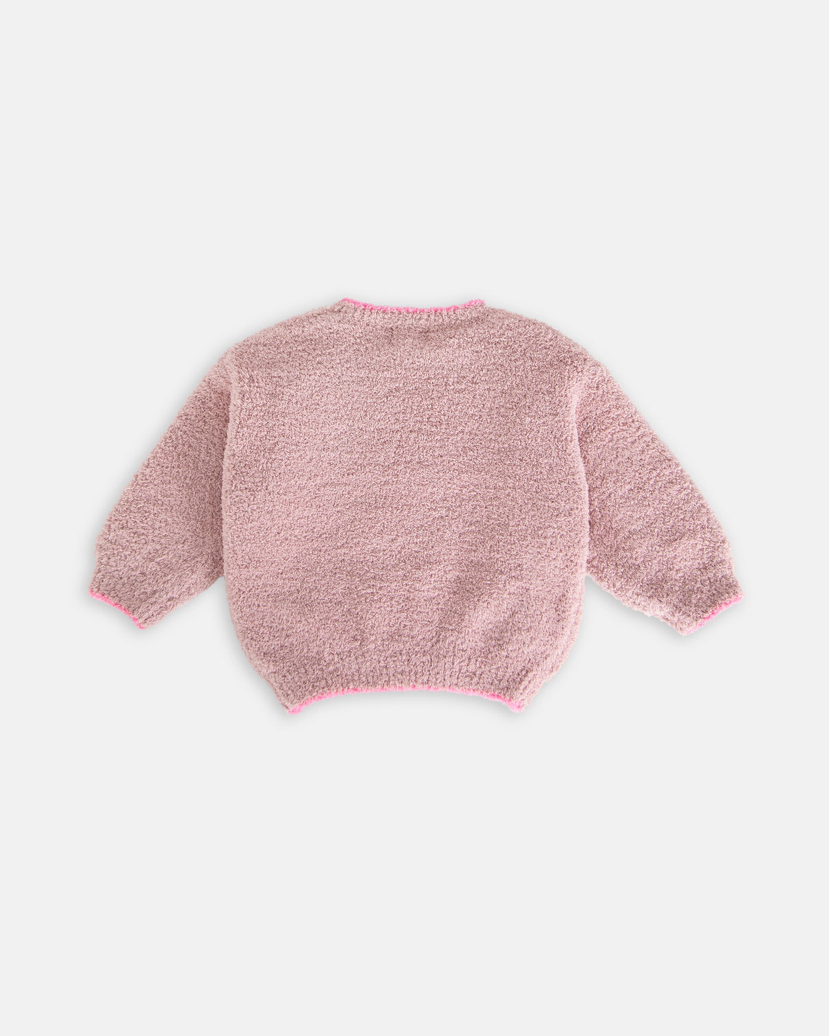 Fuzzy Boxy Sweater - Ash Rose