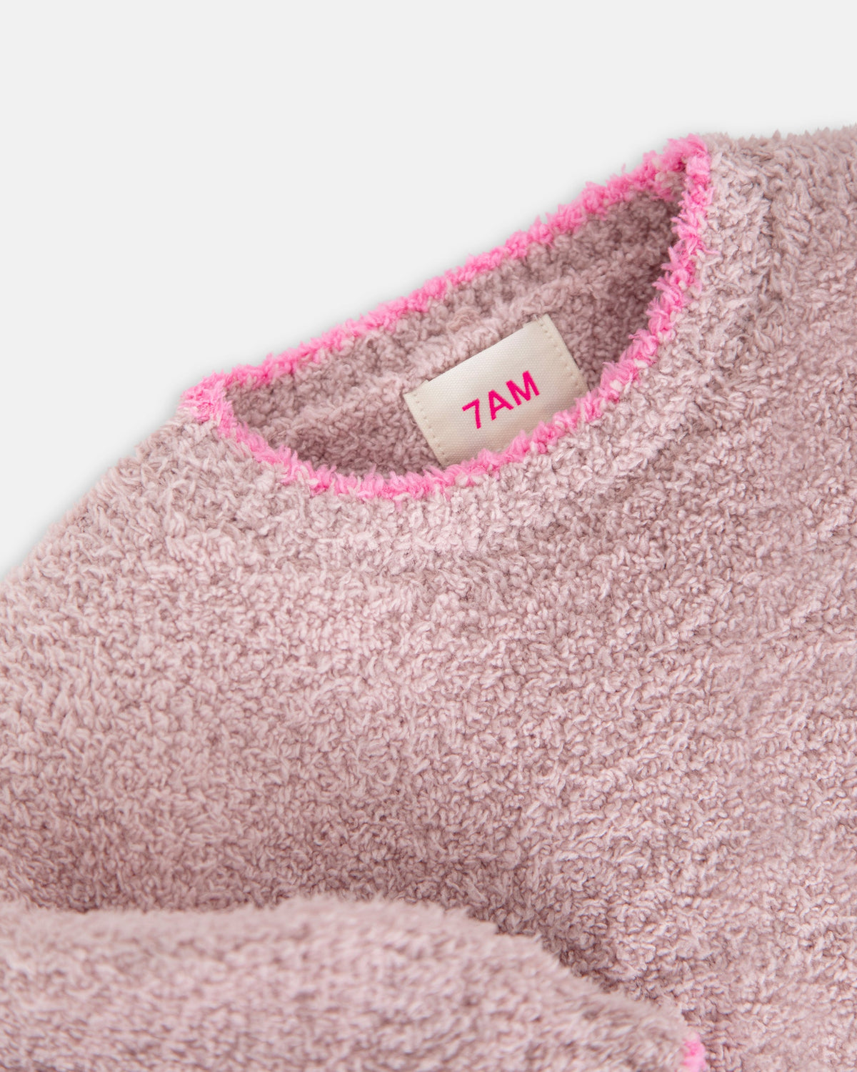Fuzzy Boxy Sweater - Ash Rose