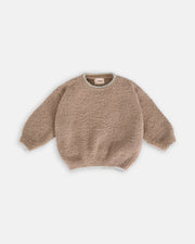Fuzzy Boxy Sweater - Taupe