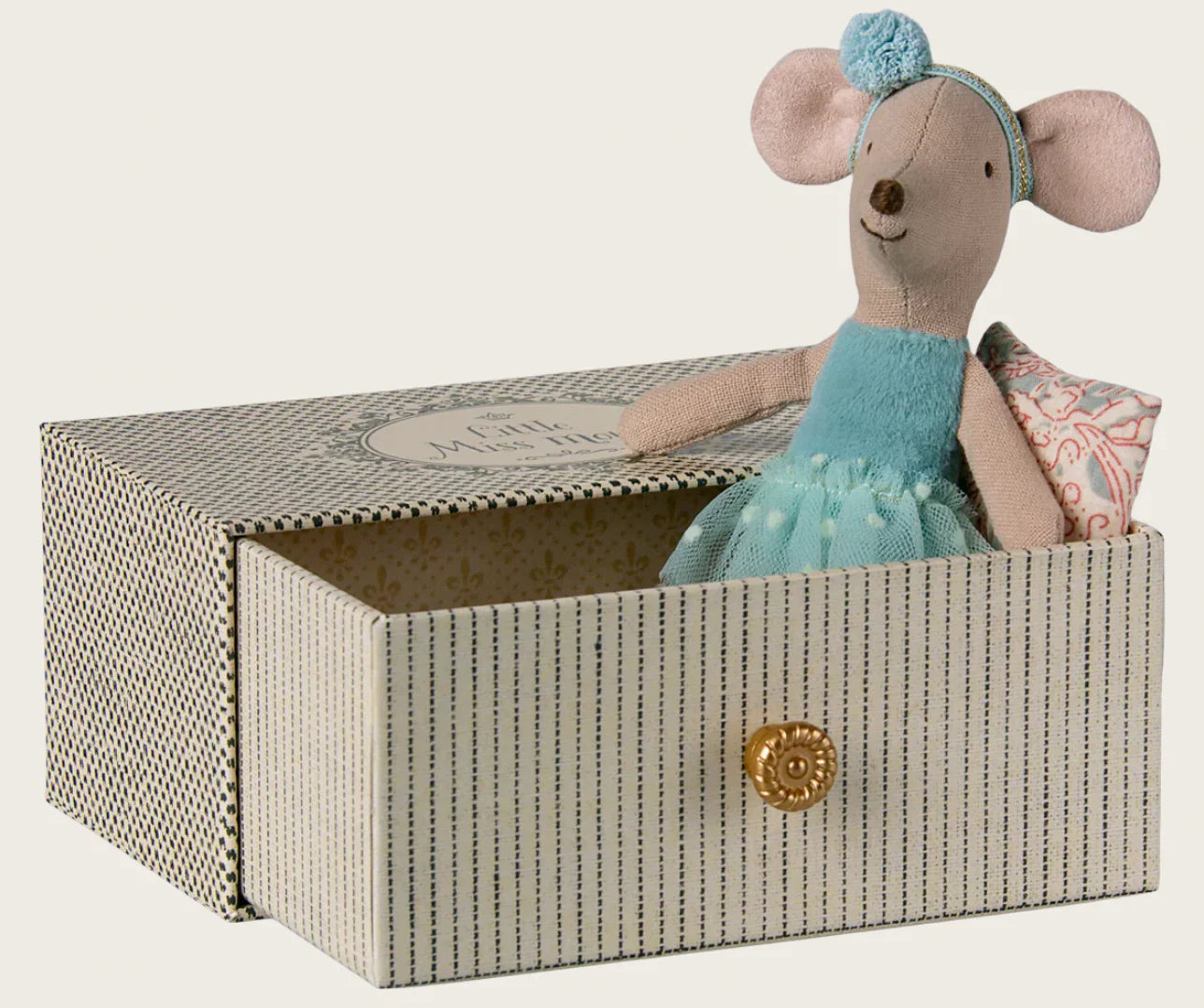 Dance Mouse in Daybed, Little Sister - Blue | Maileg