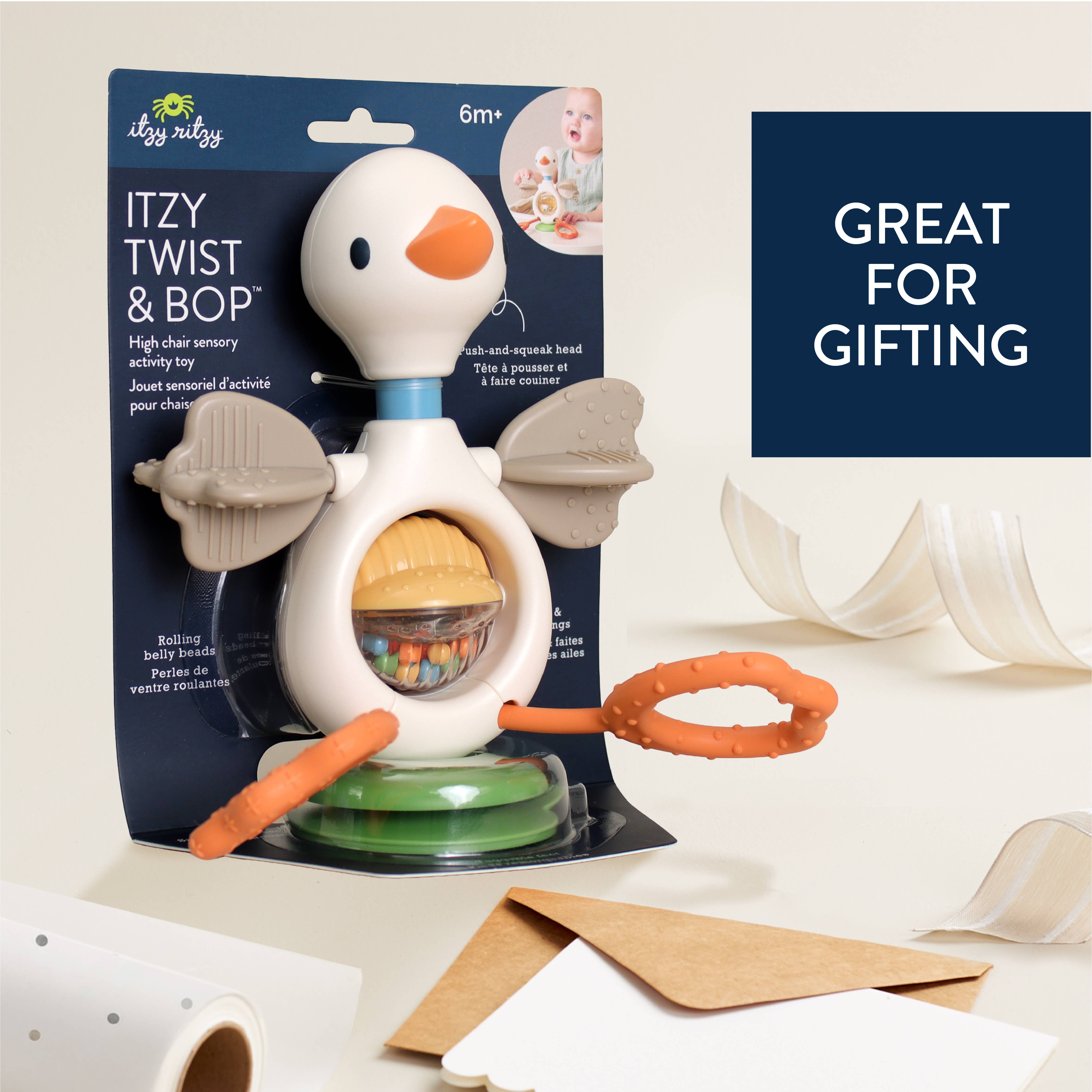 Itzy Twist & Bop™ - High Chair Sensory Toy Goose