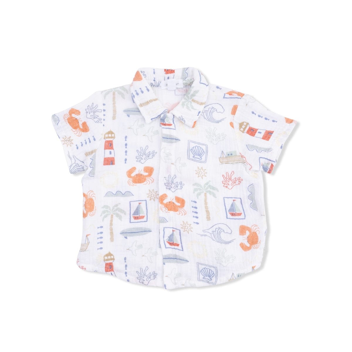 Angel Dear Baby Club Mediterranean - Polo Button Up With Casual Short