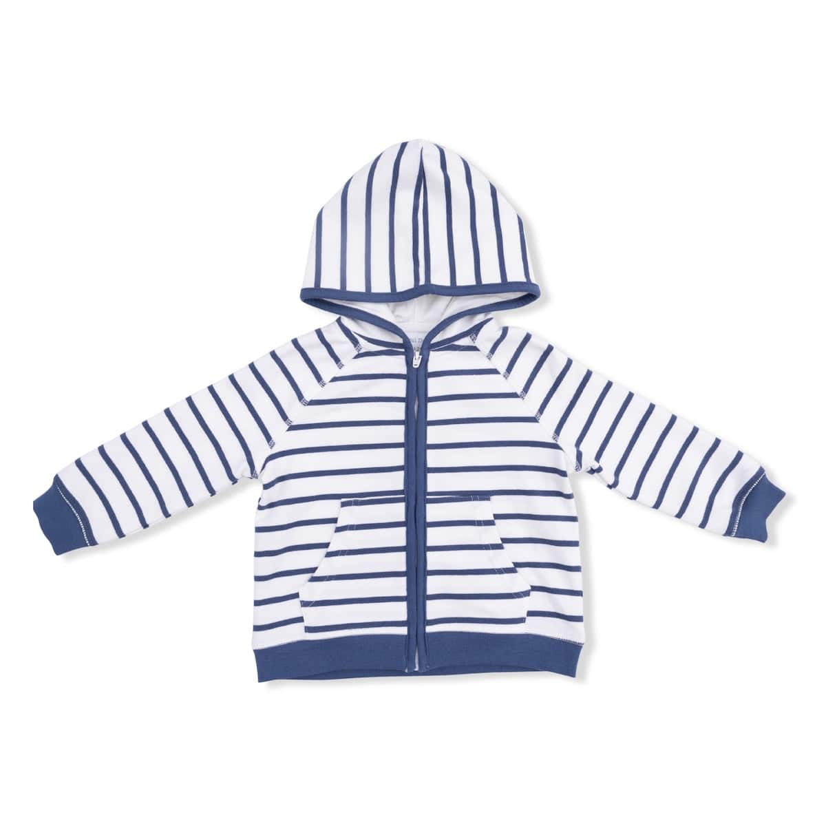 Angel Dear Baby Oceana Stripe French Terry - Zip Hoodie