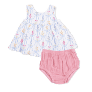 Angel Dear Baby Ribbon Bouquets - Dress with Bow and Bloomer