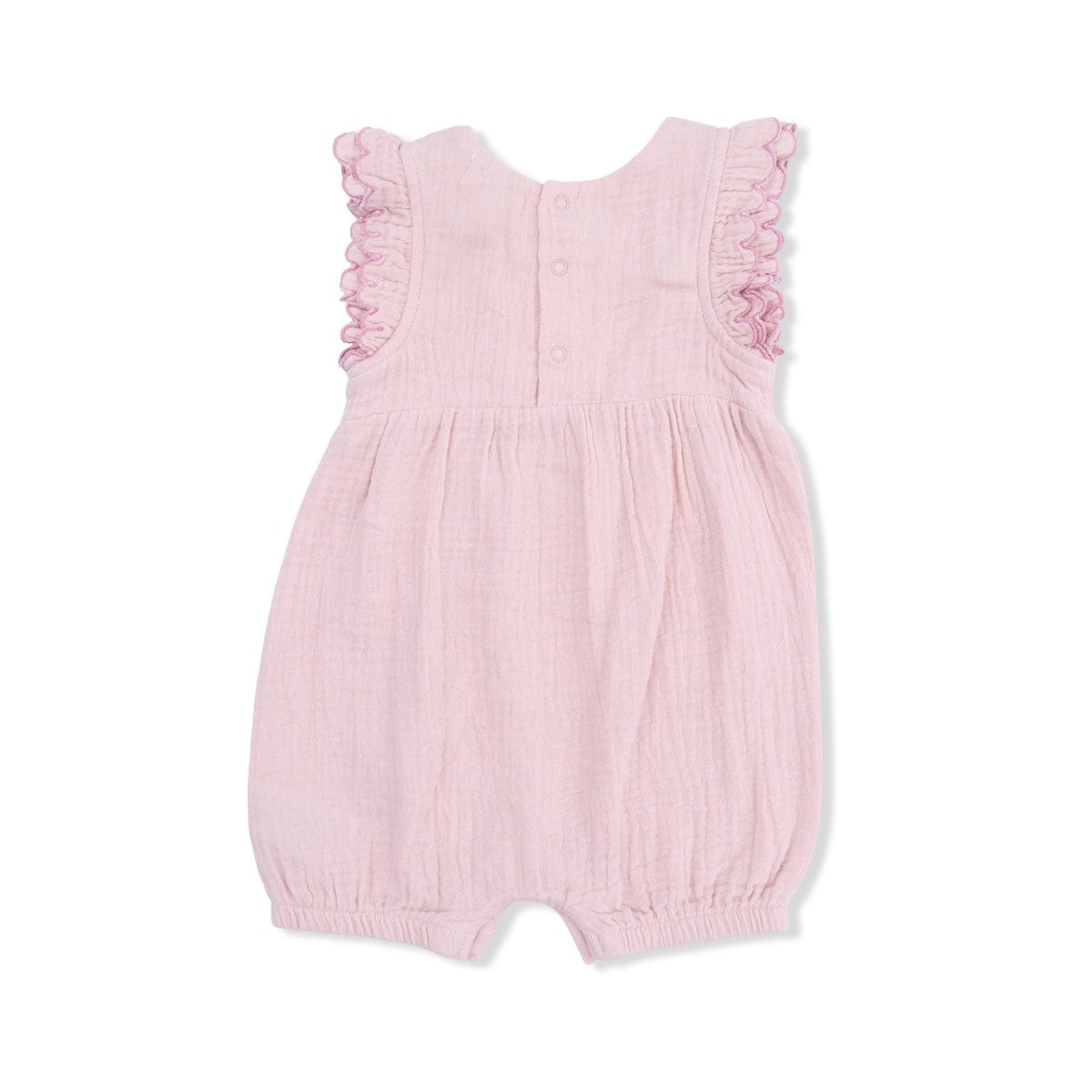 Angel Dear Baby Solid Muslin Lotus - Scallop Ruffle Shortie