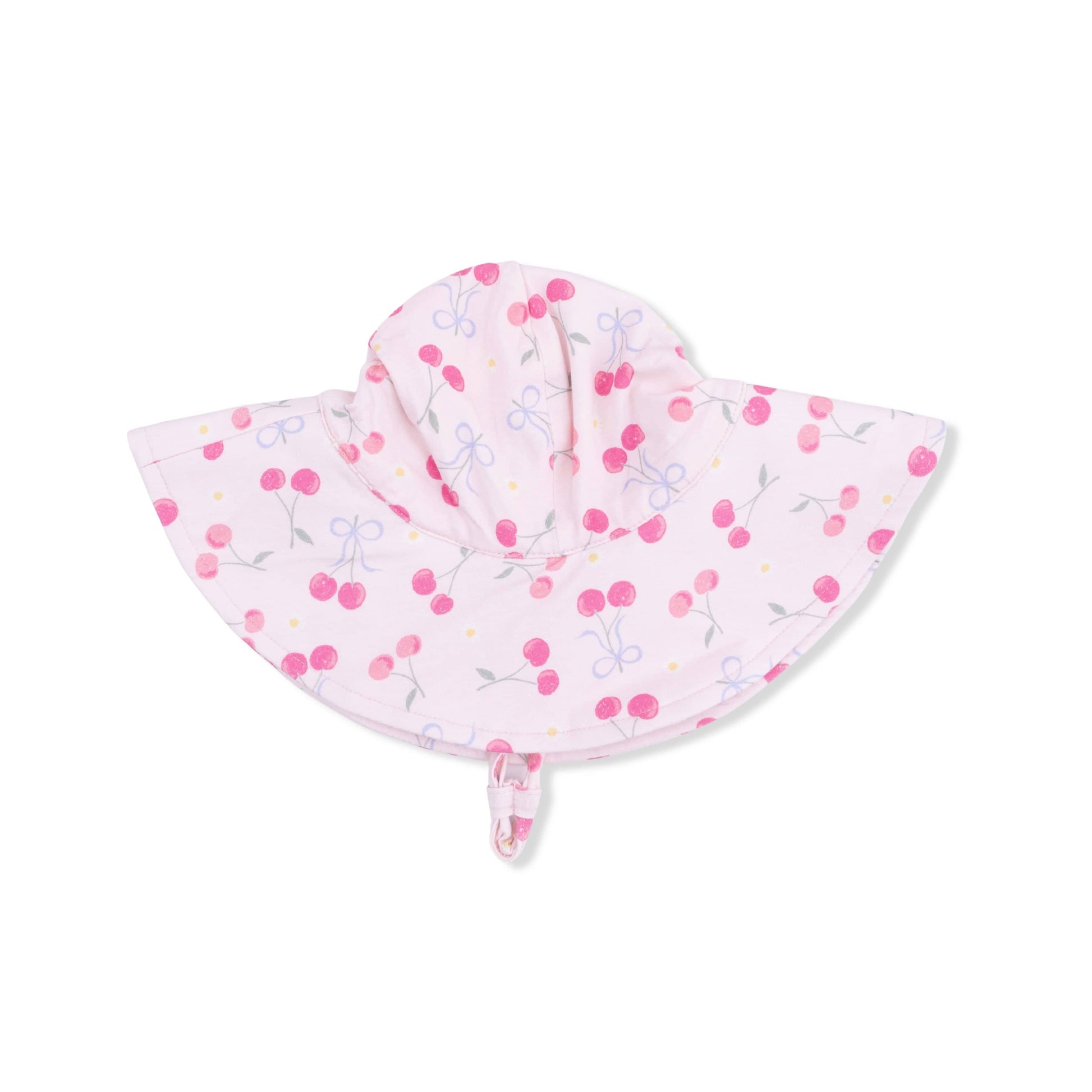 Angel Dear Baby Sweet Bow Cherries - Wide Brim Sun Hat