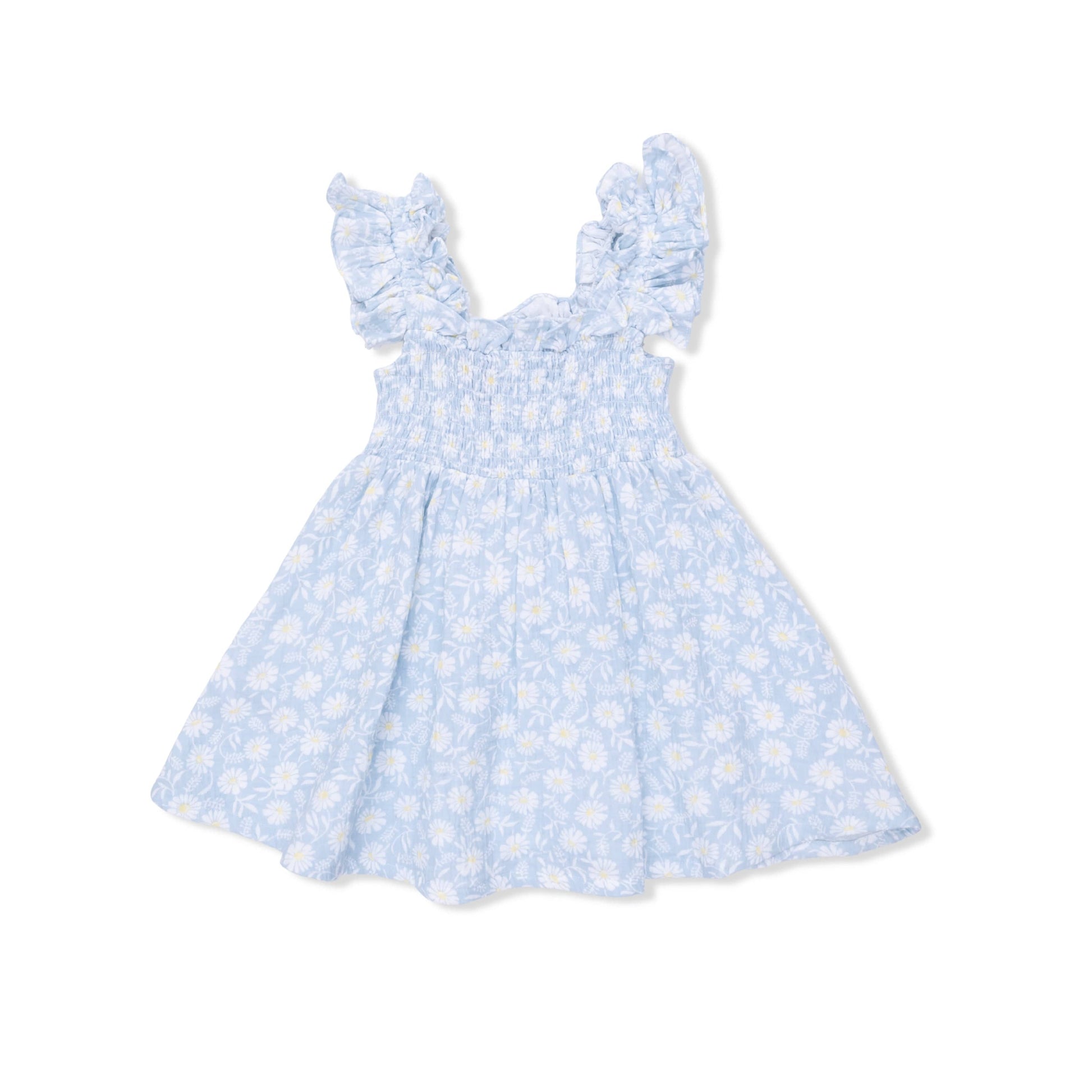 Angel Dear Baby Western Daisies - Smocked Sundress With Bloomer