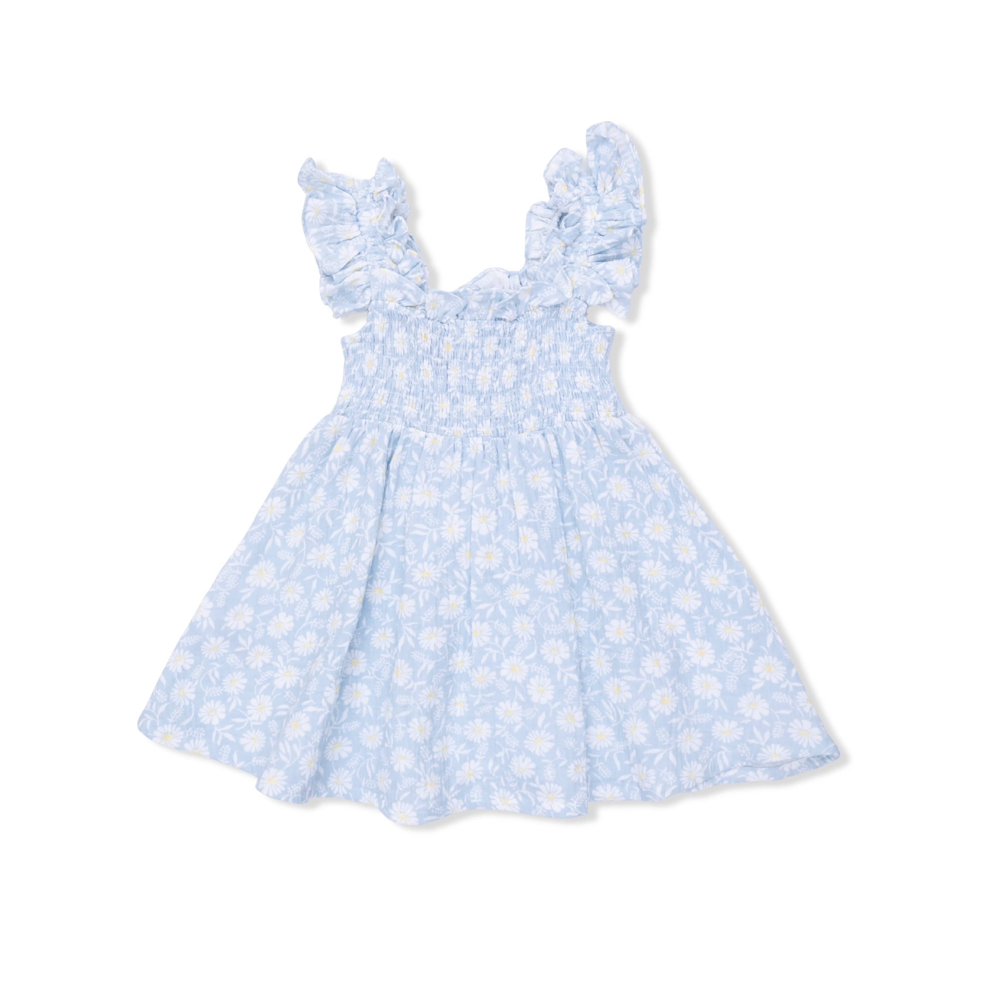 Angel Dear Baby Western Daisies - Smocked Sundress With Bloomer