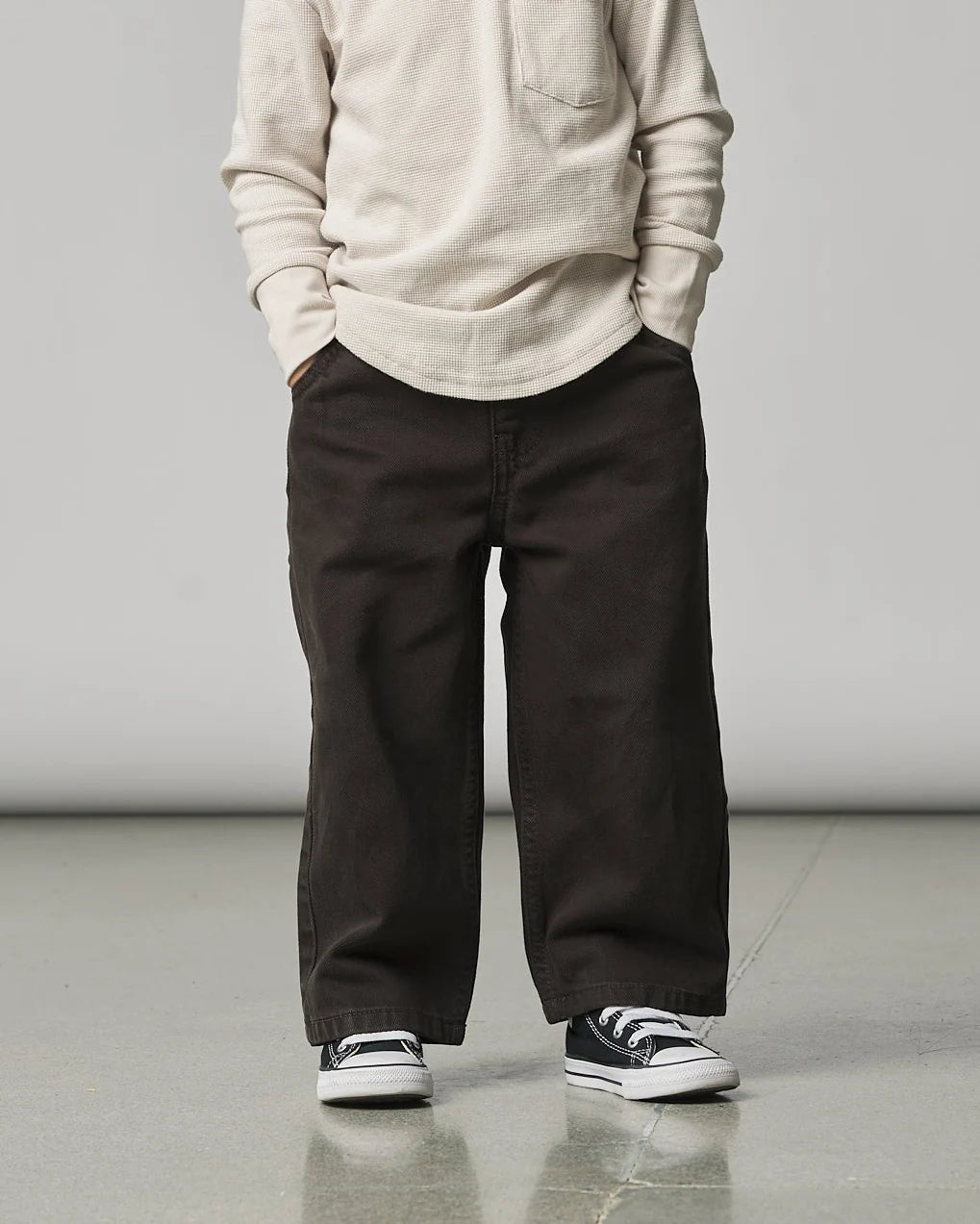 Baggy Jeans - Brown | Little Bipsy