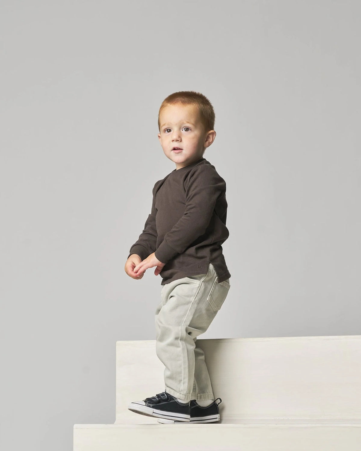 Baggy Jeans - Grey Wash | Little Bipsy