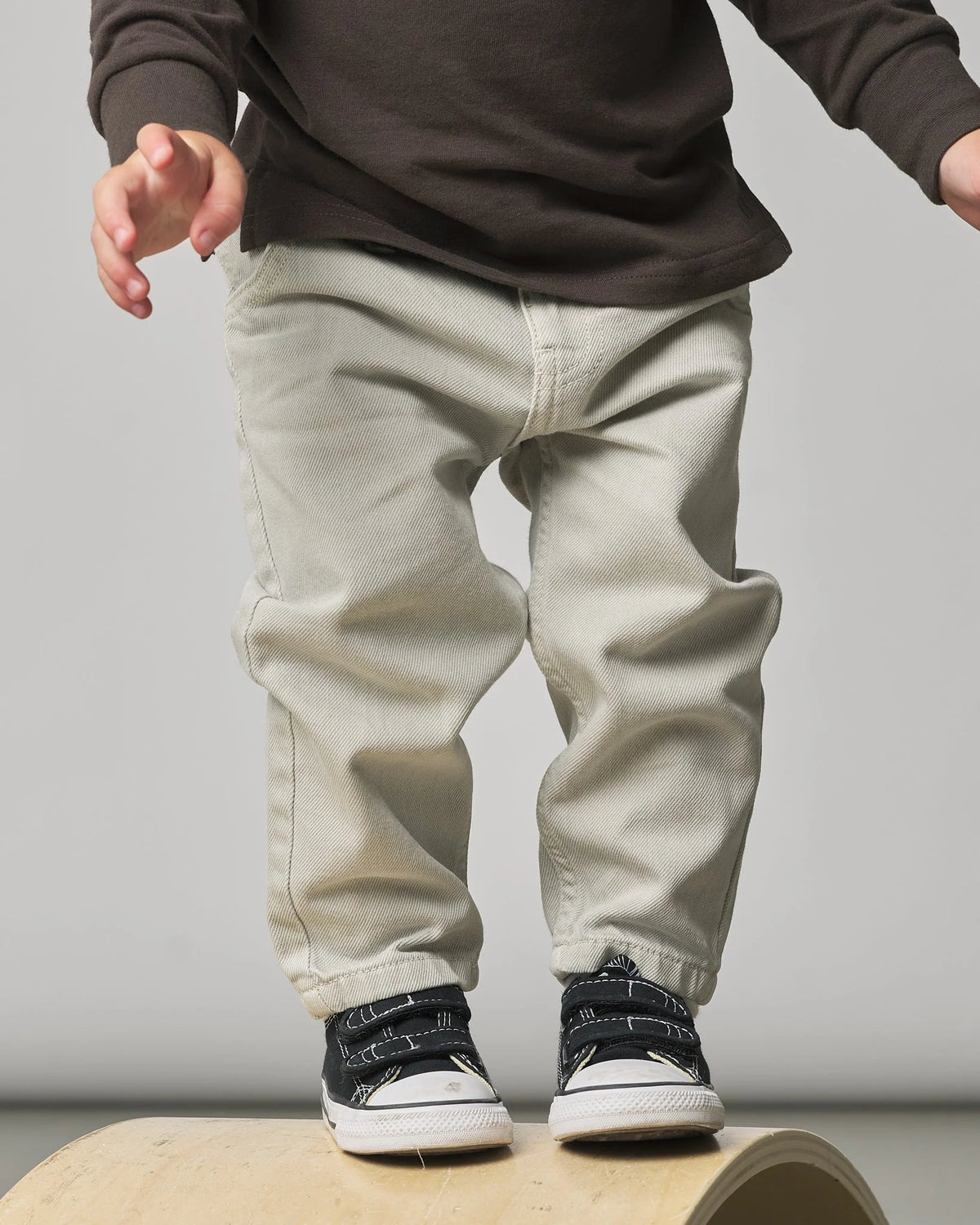Baggy Jeans - Grey Wash | Little Bipsy