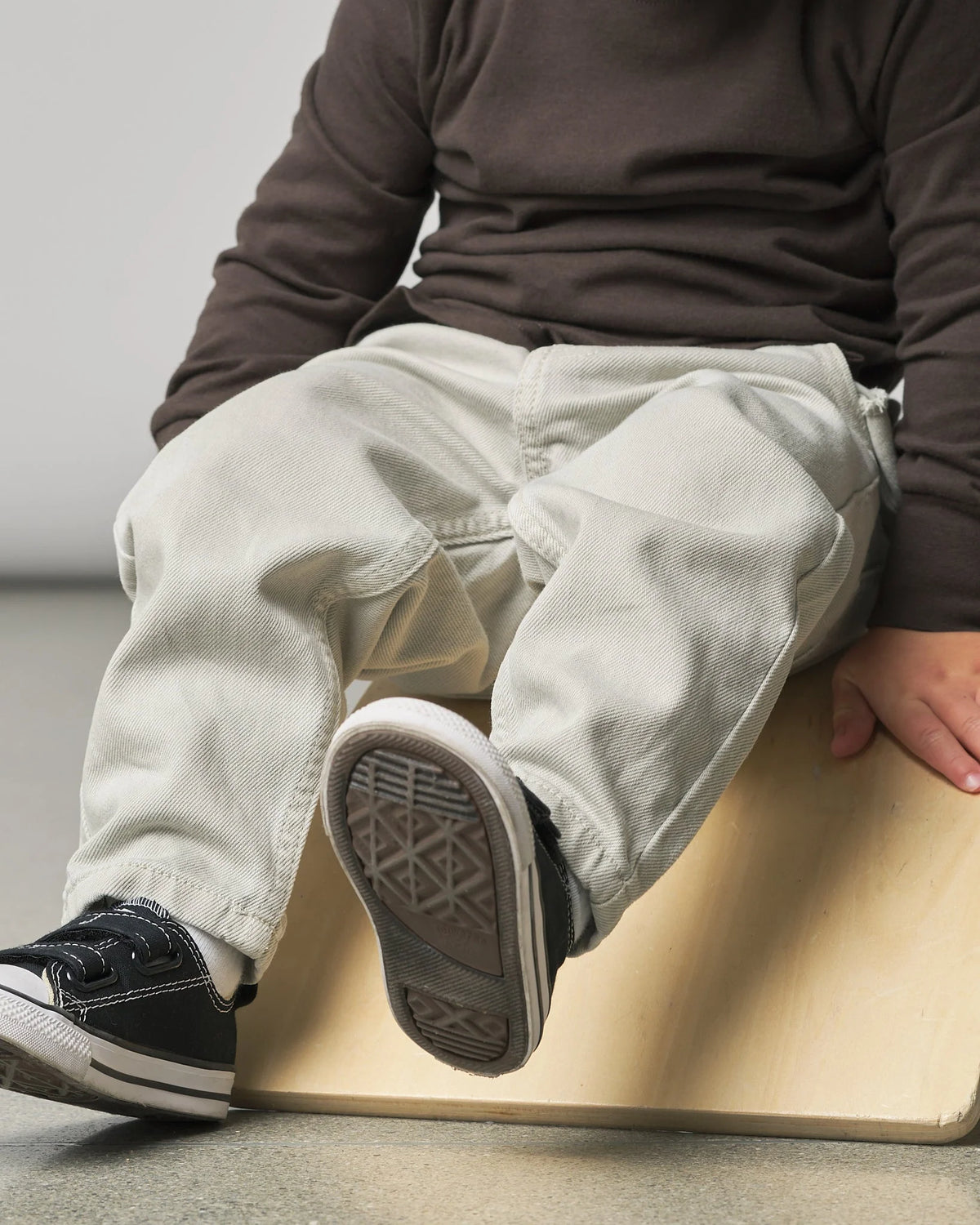 Baggy Jeans - Grey Wash | Little Bipsy