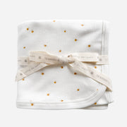 Organic Cotton Swaddle Blanket, Bee Baby