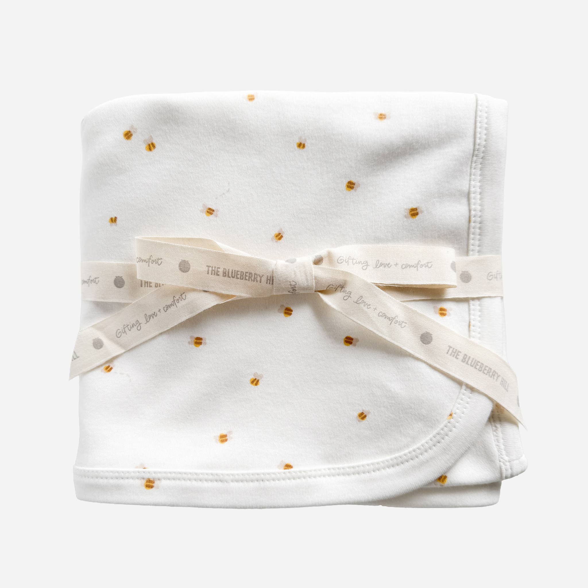 Organic Cotton Swaddle Blanket, Bee Baby