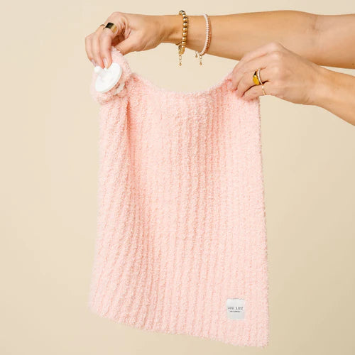 Chenille Blanket - Blush Pink
