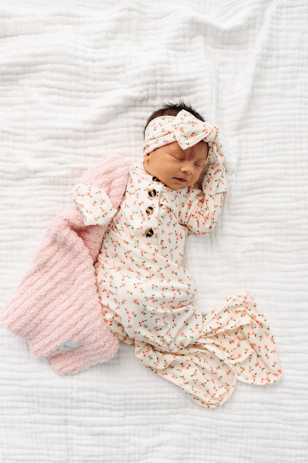 Chenille Blanket - Blush Pink