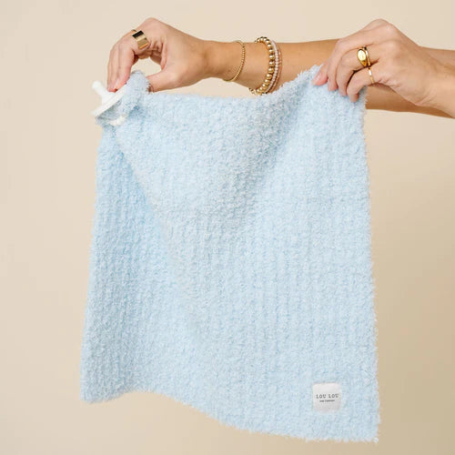 Chenille Blanket - Sky Blue