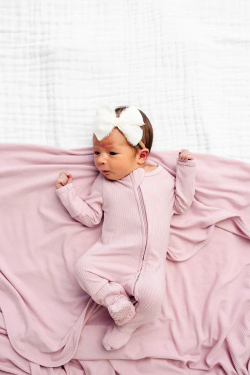 Chiffon Bow - Dove White Headband