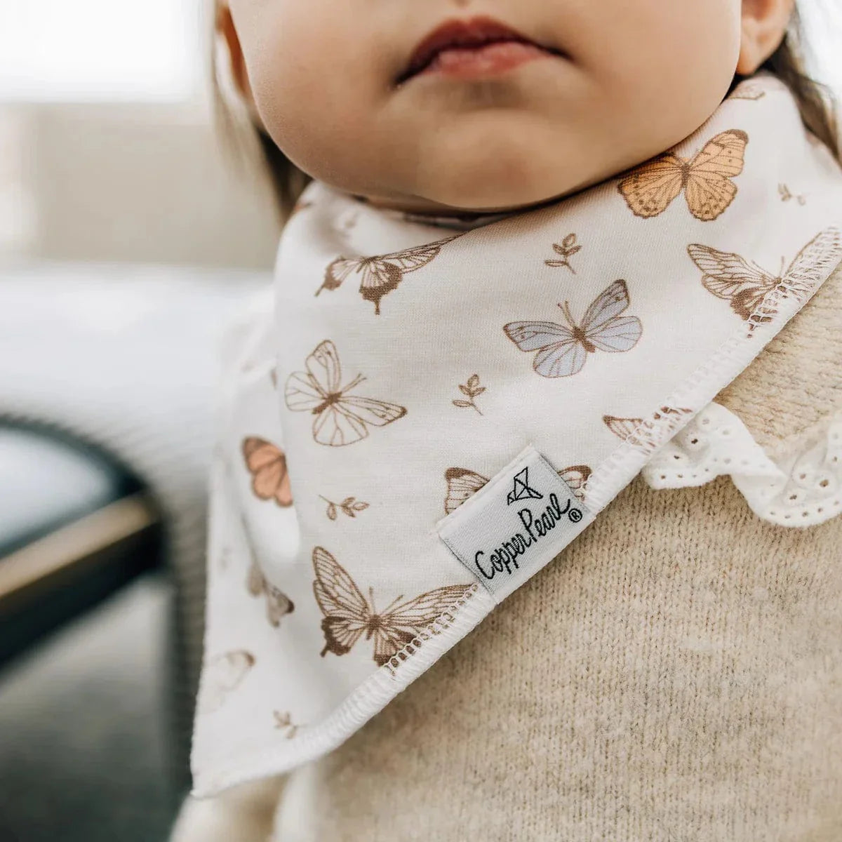 Copper Pearl Baby Flora Bandana Bib Set (4-Pack)