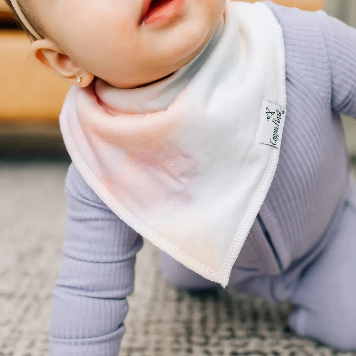 Copper Pearl Baby Flora Bandana Bib Set (4-Pack)