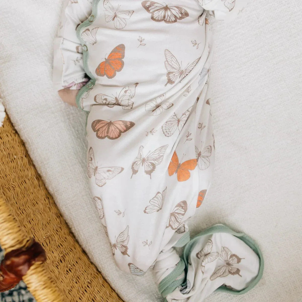 Copper Pearl Baby Luna Newborn Knotted Gown