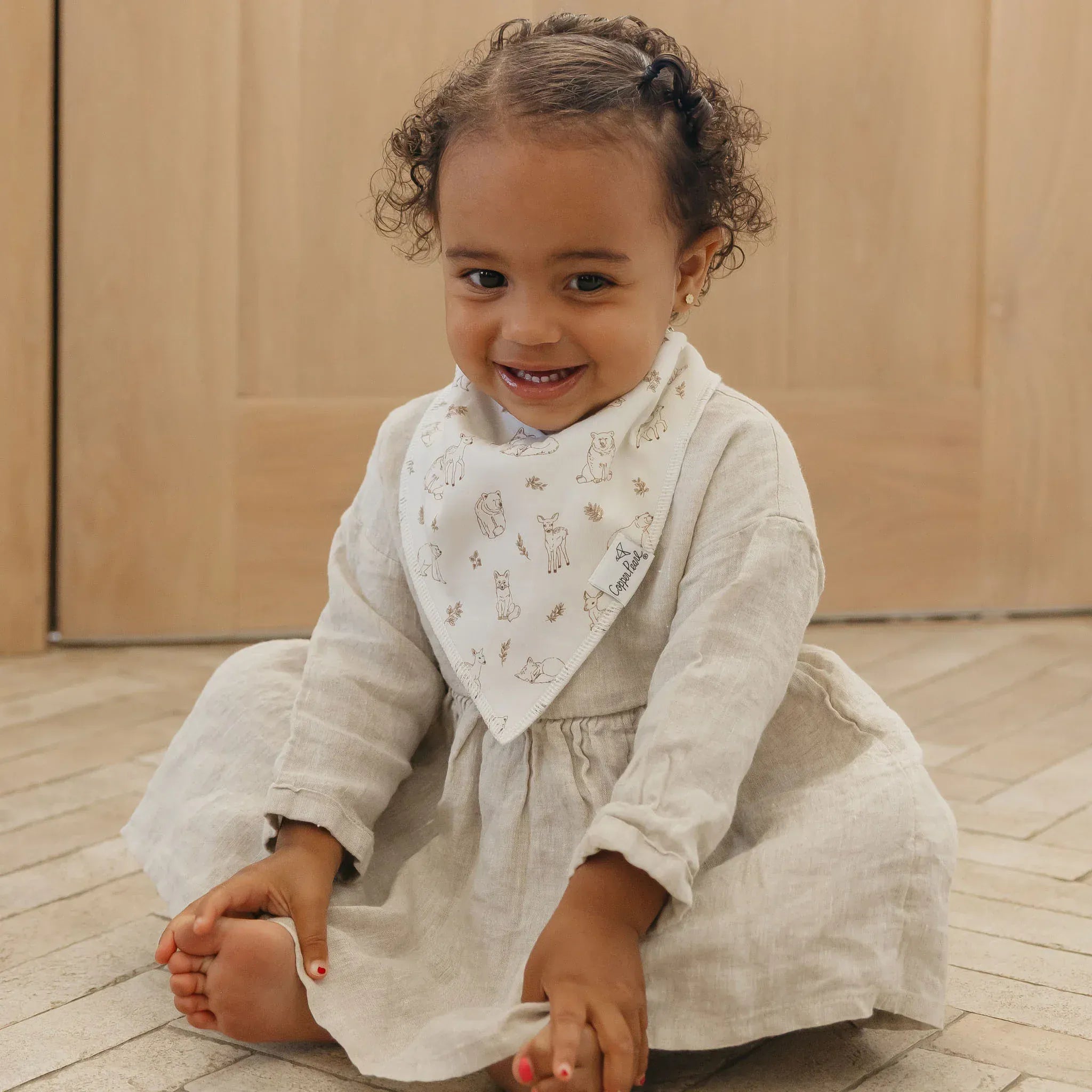 Copper Pearl Baby Natalie Bandana Bib Set (4-Pack)