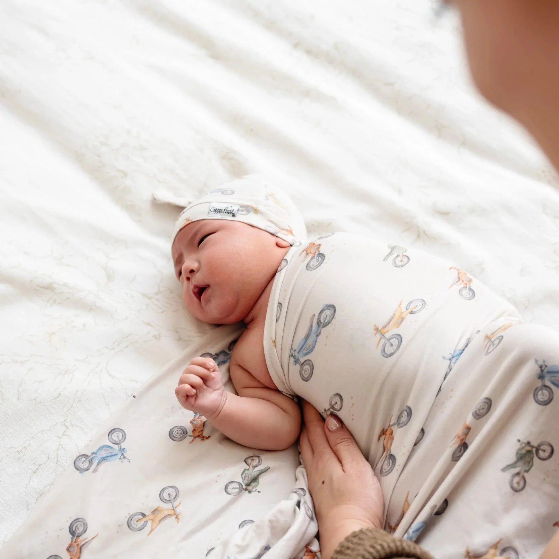 Copper Pearl Baby Ryder Knit Blanket Single