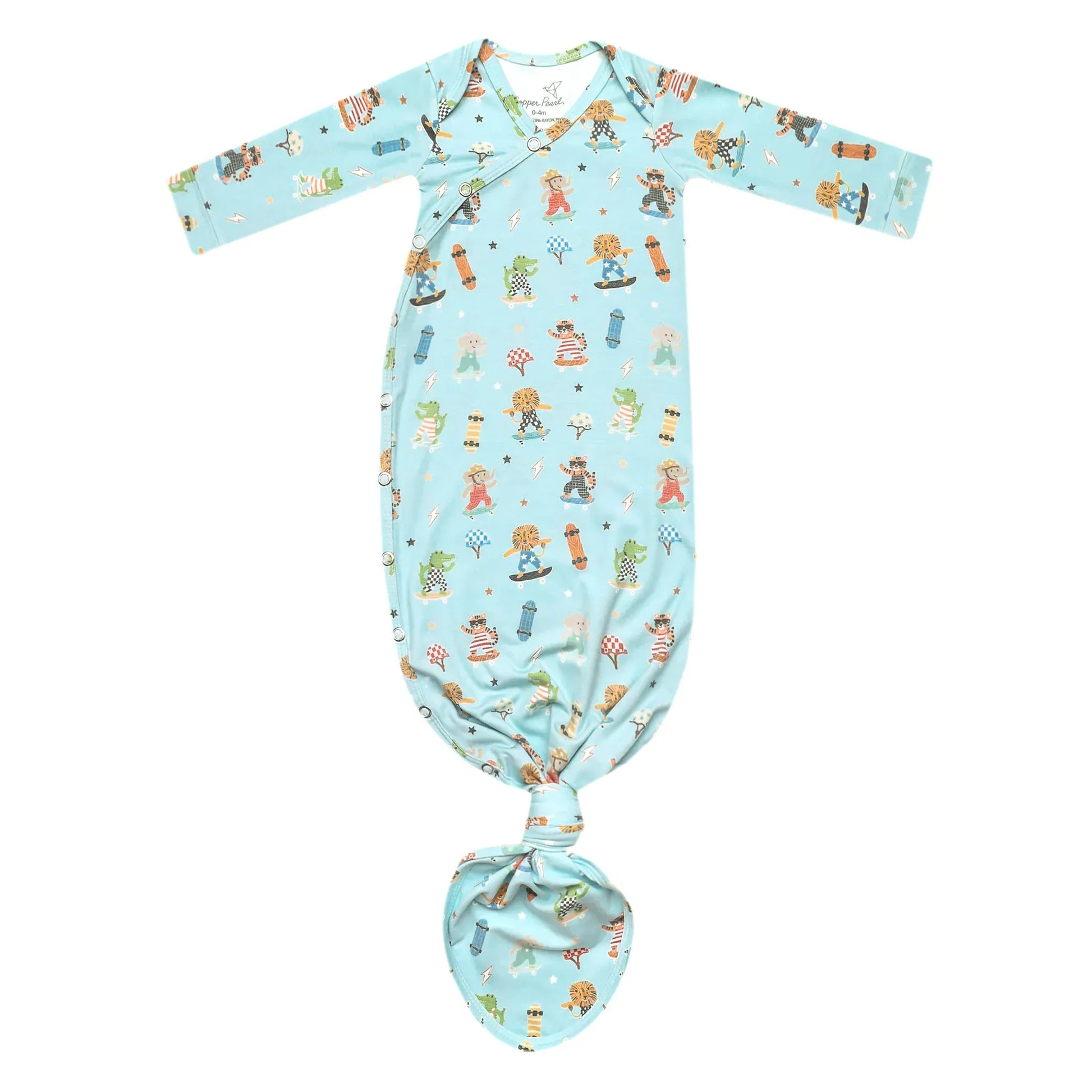 Copper Pearl Baby Tanner Newborn Knotted Gown